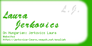laura jerkovics business card